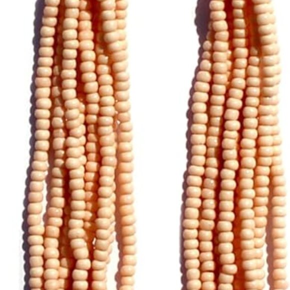 Long Beaded Dangle Earrings – Boho Native Handmade Seed Bead Tassel Bohemian Lar - Picture 1 of 4